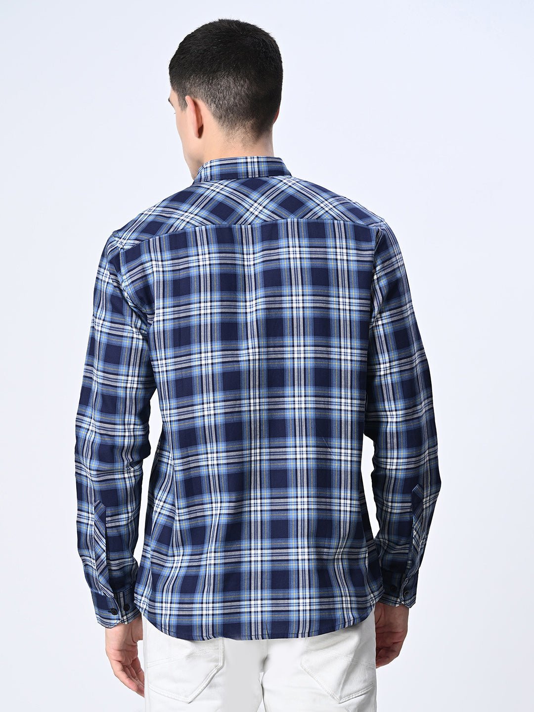 Blue Checks Full Sleeve Shirt - RueCollections