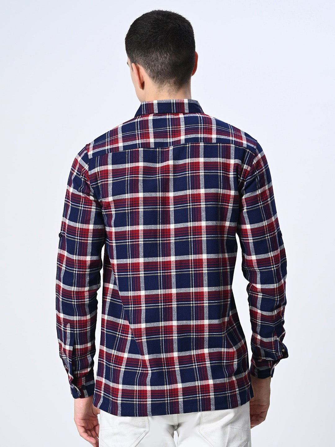 Blue Checks Full Sleeve Shirt - RueCollections