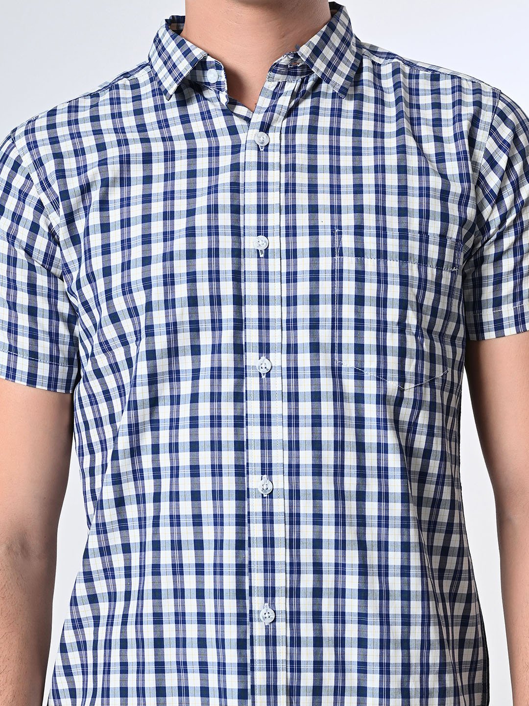 Blue Checks Full Sleeve Shirt - RueCollections