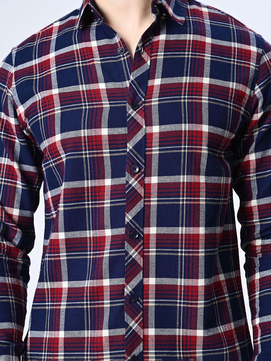 Blue Checks Full Sleeve Shirt - RueCollections