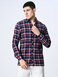 Thumbnail for Blue Checks Full Sleeve Shirt - RueCollections