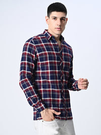 Thumbnail for Blue Checks Full Sleeve Shirt - RueCollections