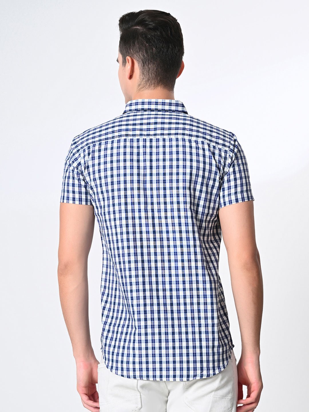 Blue Checks Full Sleeve Shirt - RueCollections