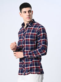 Thumbnail for Blue Checks Full Sleeve Shirt - RueCollections