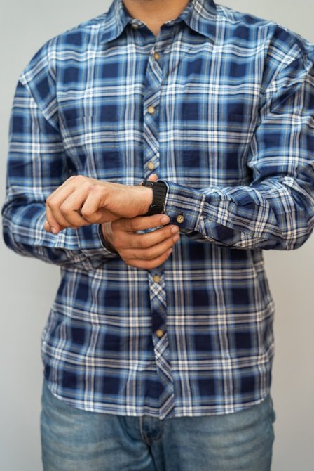 Blue Checks Full Sleeve Shirt - RueCollections