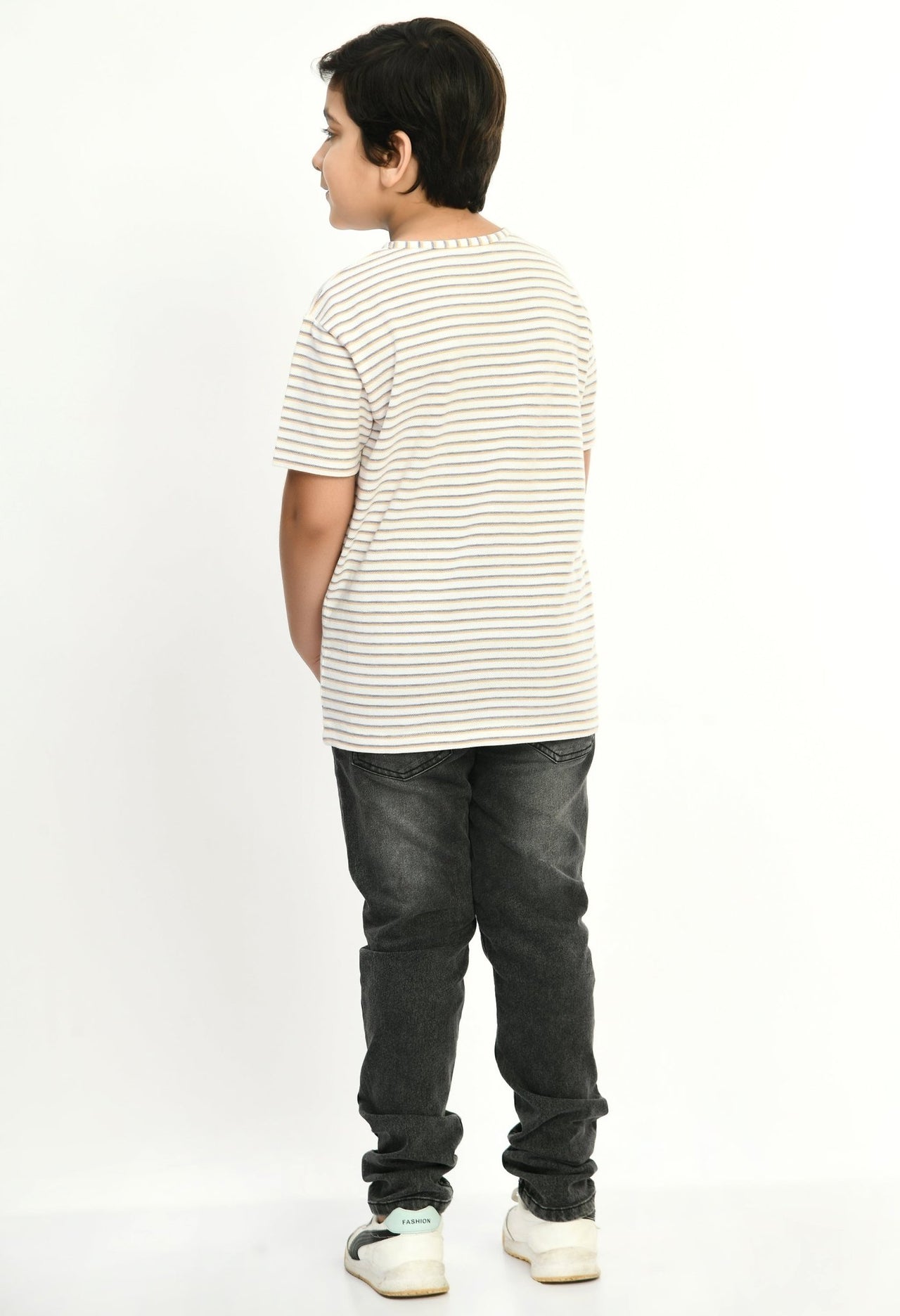 Boys Pique Round Neck T-Shirt - RueCollections