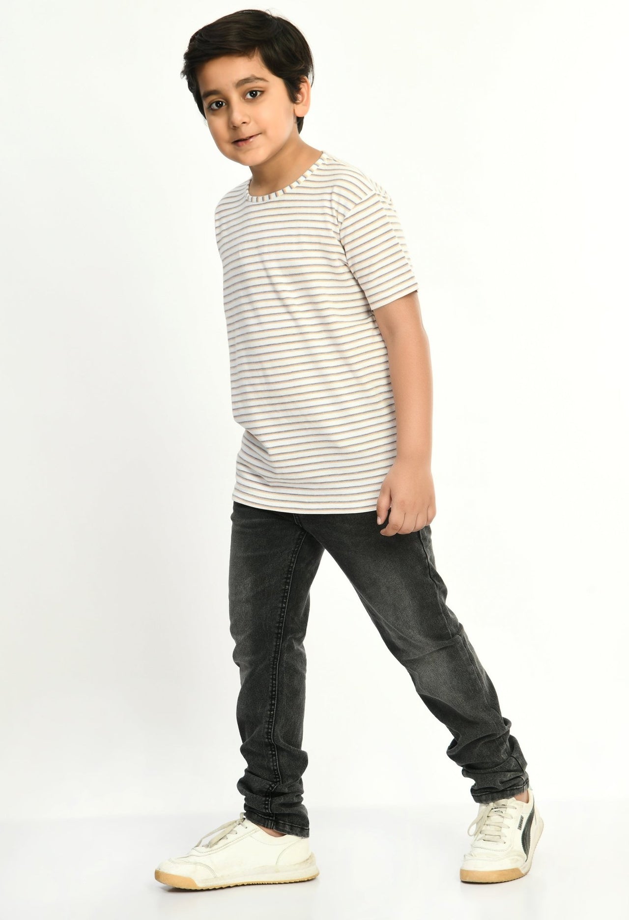 Boys Pique Round Neck T-Shirt - RueCollections