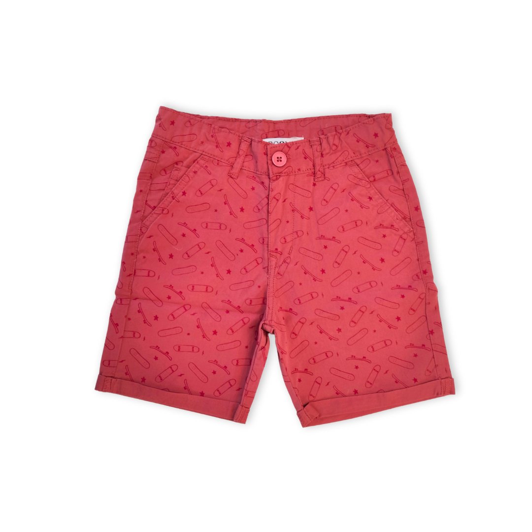 Boys Printed Cotton Shorts - RueCollections