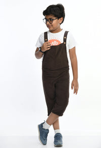 Thumbnail for Brown Corduroy Dungarees - RueCollections