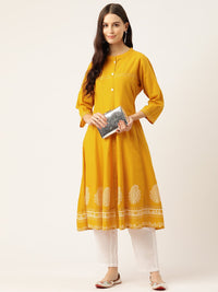 Thumbnail for Ethnic Motifs Printed Kurta - RueCollections