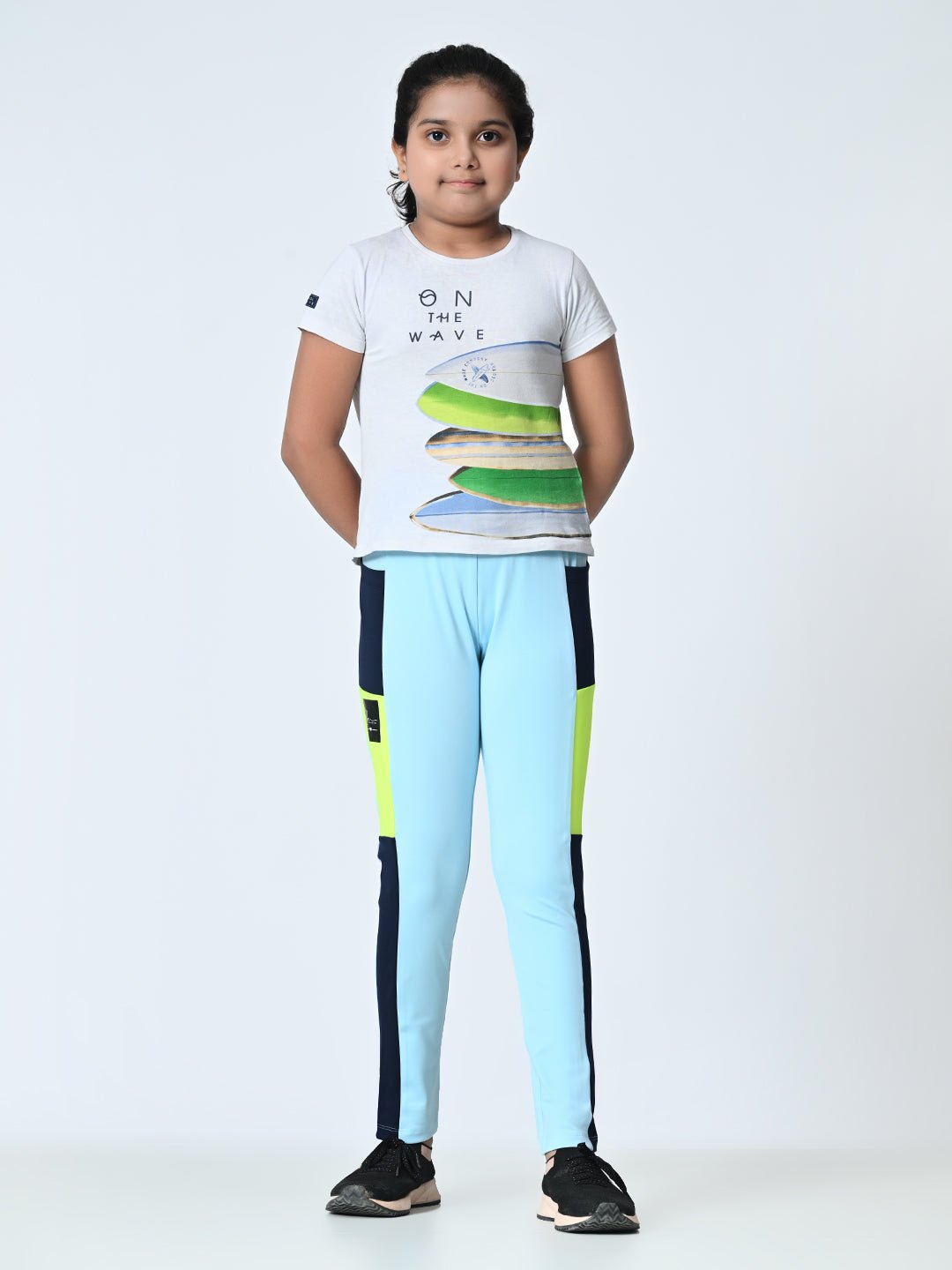 Girls High - Rise Ankle length Tights - RueCollections