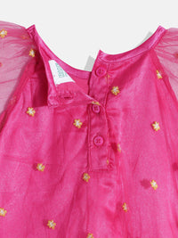 Thumbnail for Girls Ruffled Net Party Dress - RueCollections