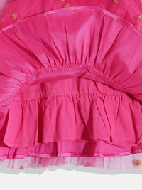 Thumbnail for Girls Ruffled Net Party Dress - RueCollections