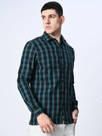 Thumbnail for Green Checks Full Sleeve Shirt - RueCollections