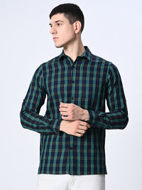 Thumbnail for Green Checks Full Sleeve Shirt - RueCollections