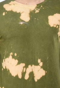 Thumbnail for Green Unisex Tie - Dye T-shirt - RueCollections