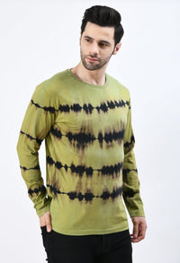 Thumbnail for Green Unisex Tie - Dye T-shirt - RueCollections