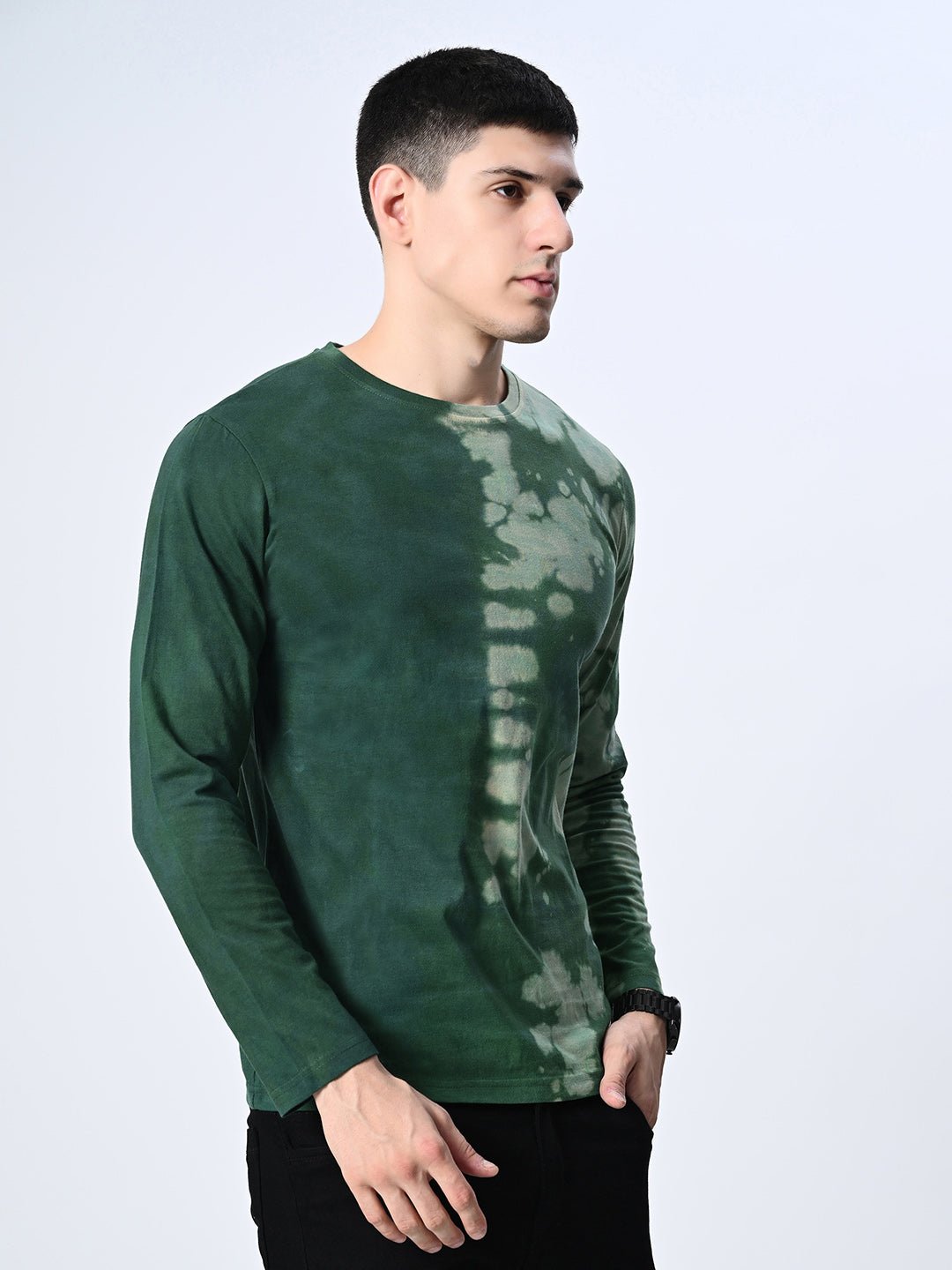 Green Unisex Tie - Dye T-shirt - RueCollections