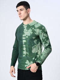 Thumbnail for Green Unisex Tie - Dye T-shirt - RueCollections