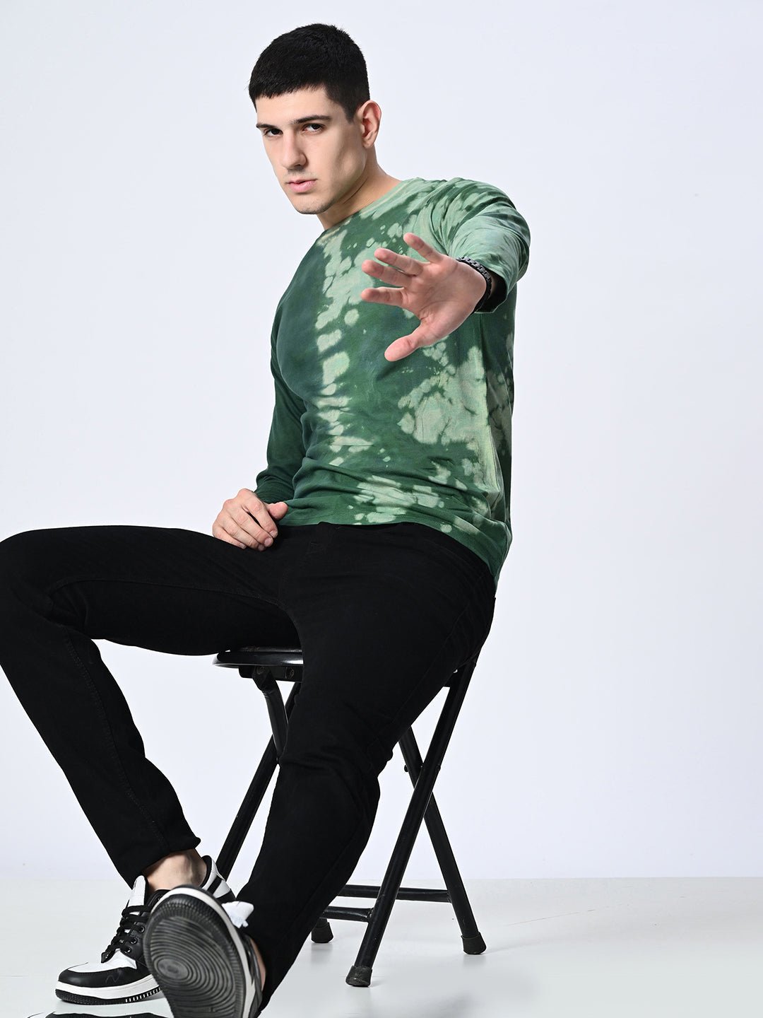 Green Unisex Tie - Dye T-shirt - RueCollections