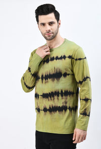 Thumbnail for Green Unisex Tie - Dye T-shirt - RueCollections