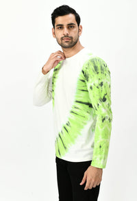 Thumbnail for Kiwi Green Unisex Tie - Dye T-shirt - RueCollections