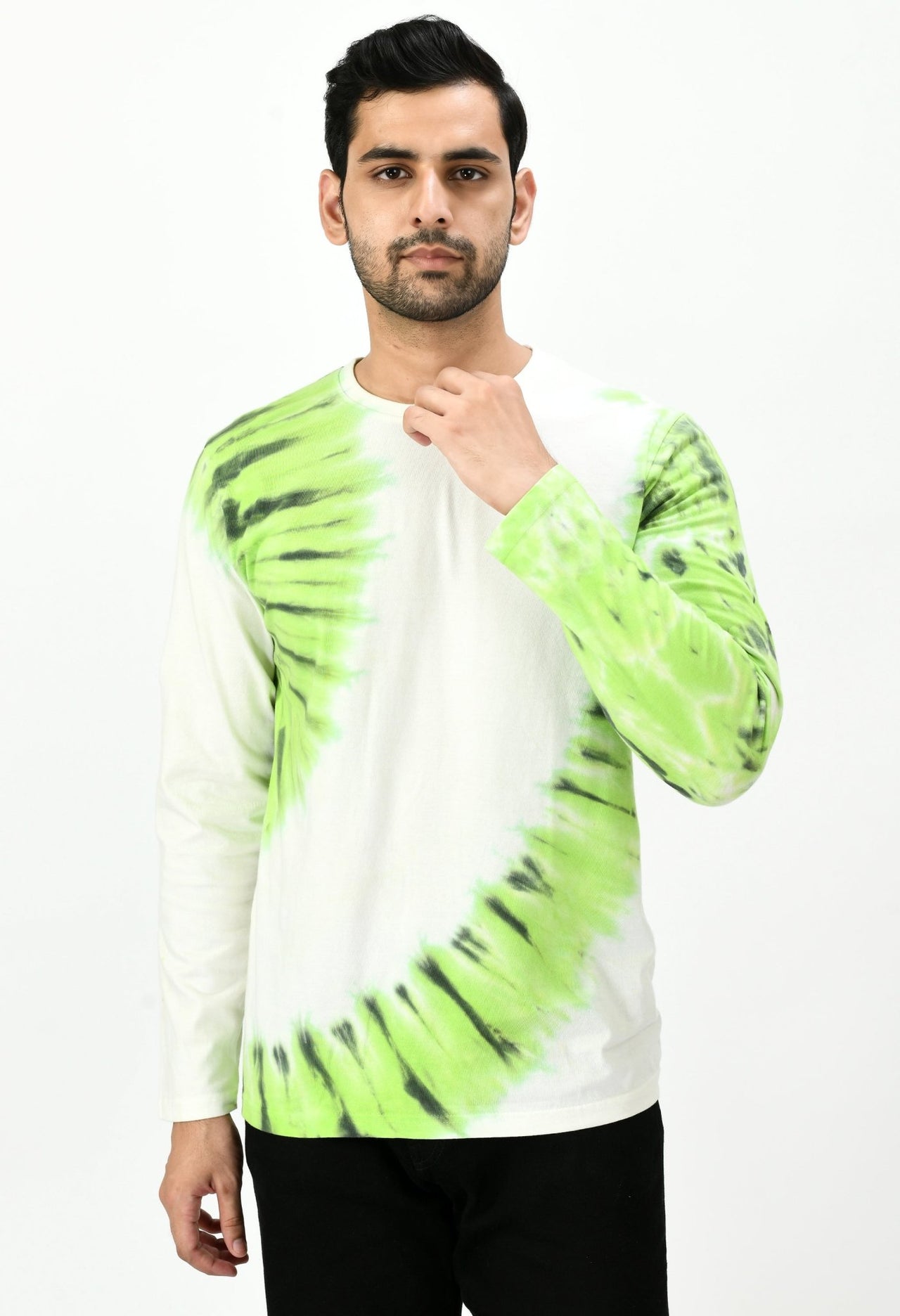 Kiwi Green Unisex Tie - Dye T-shirt - RueCollections