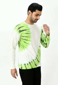 Thumbnail for Kiwi Green Unisex Tie - Dye T-shirt - RueCollections