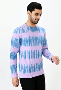 Thumbnail for Lilac & Blue Unisex Tie - Dye T-shirt - RueCollections