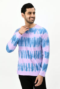 Thumbnail for Lilac & Blue Unisex Tie - Dye T-shirt - RueCollections