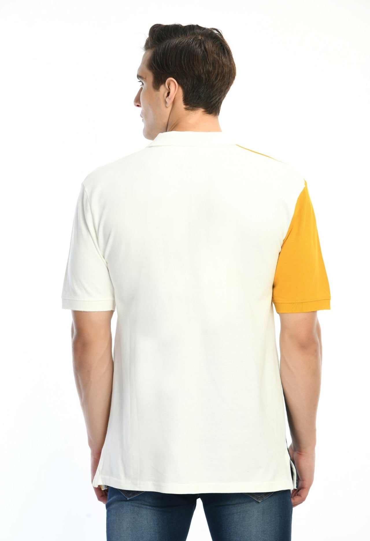 Men's Color Blocked Polo T-shirt - RueCollections