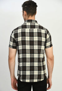 Thumbnail for Men's Half Sleeves BBW Flannel Shirt - RueCollections