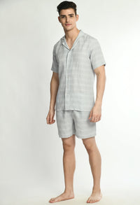 Thumbnail for Men's Horizontal Striped Shirt - Shorts Co - ords - RueCollections