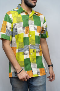 Thumbnail for Men's Printed Half Sleeves Shirt - RueCollections