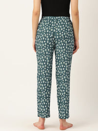 Thumbnail for Multicolored Women Pure Cotton Printed Lounge Pants - RueCollections