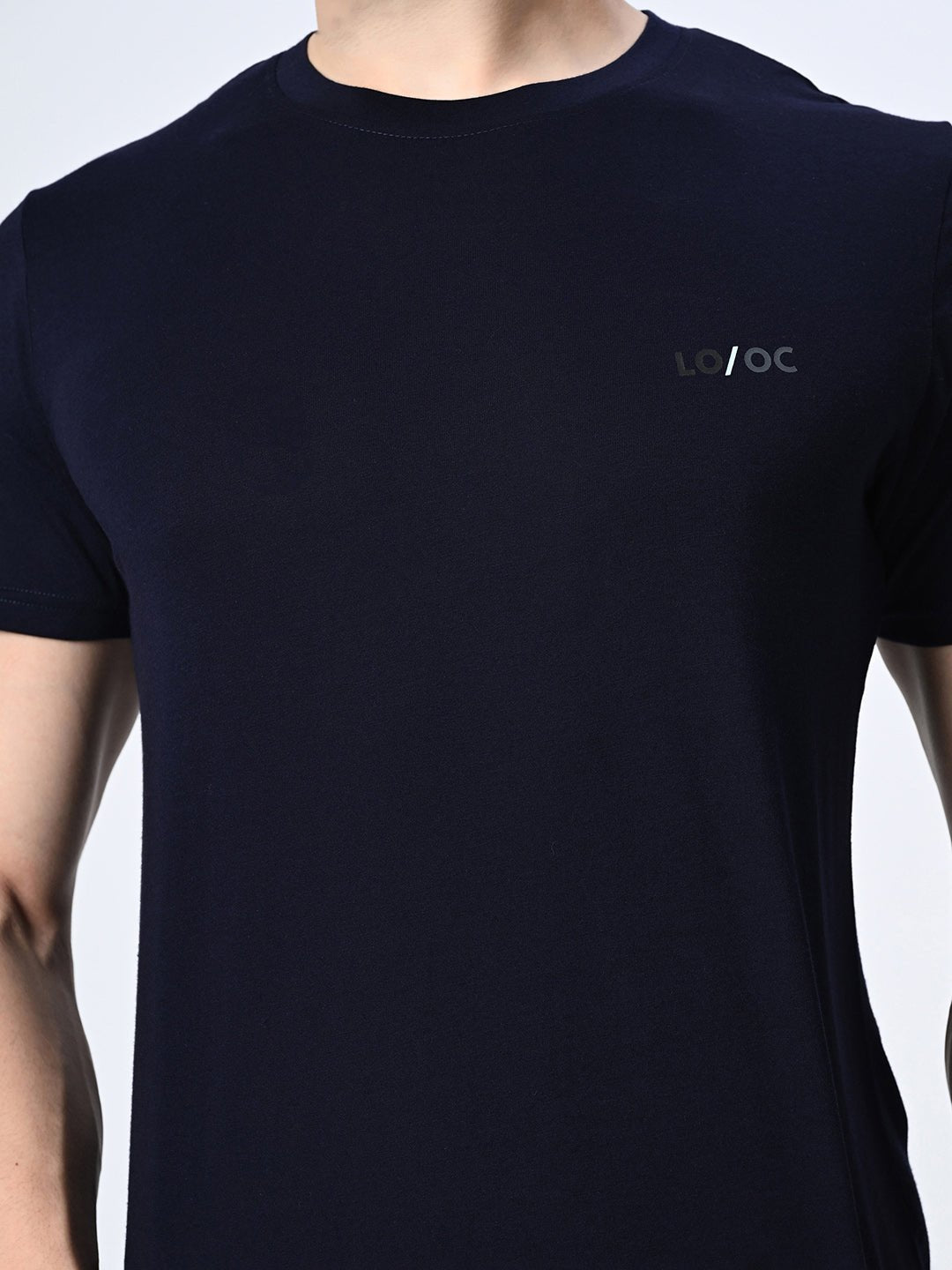 Navy Blue T-Shirt For Men's - RueCollections