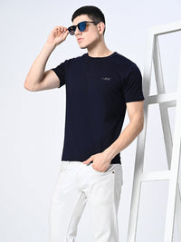 Thumbnail for Navy Blue T-Shirt For Men's - RueCollections