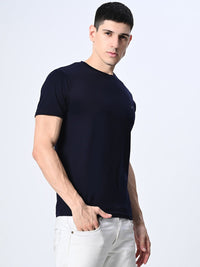 Thumbnail for Navy Blue T-Shirt For Men's - RueCollections