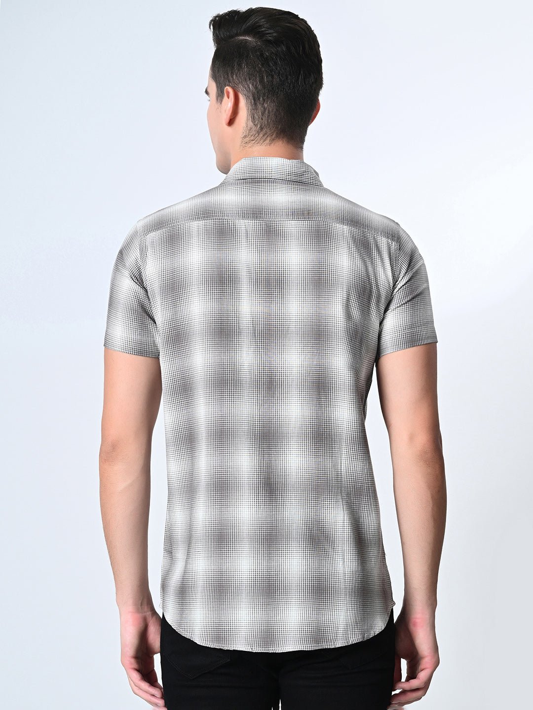 Pink Checks Half Sleeve Shirt - RueCollections