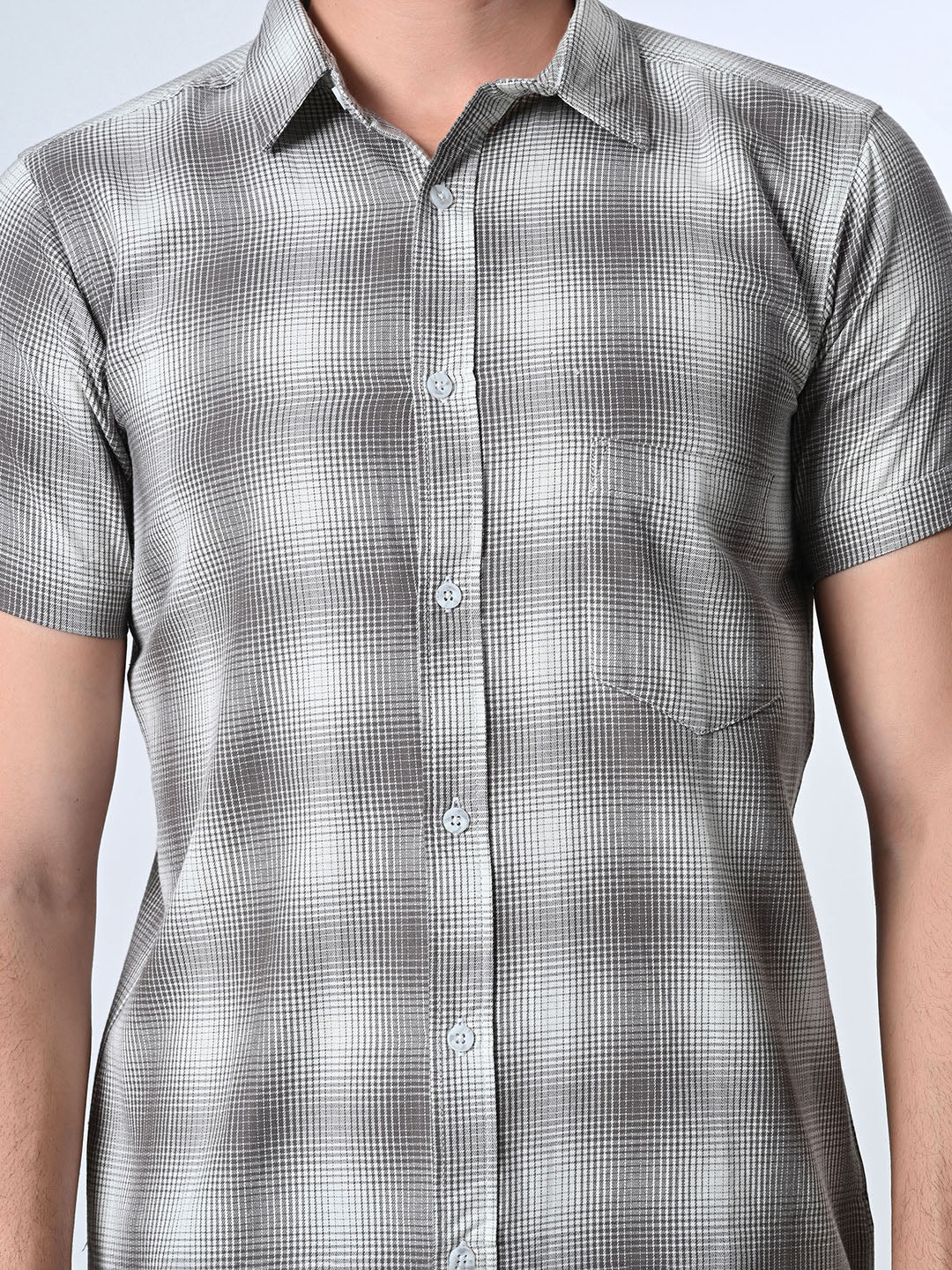 Pink Checks Half Sleeve Shirt - RueCollections