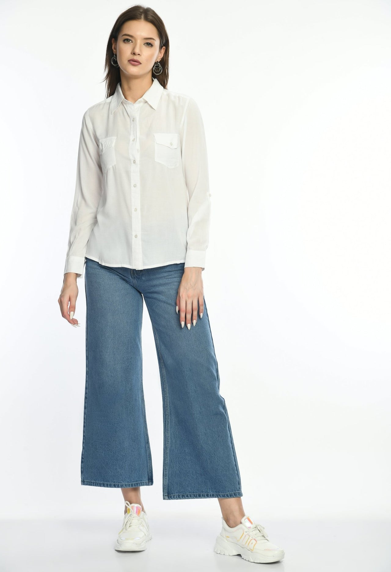 Pure Viscose solid casual shirt - RueCollections