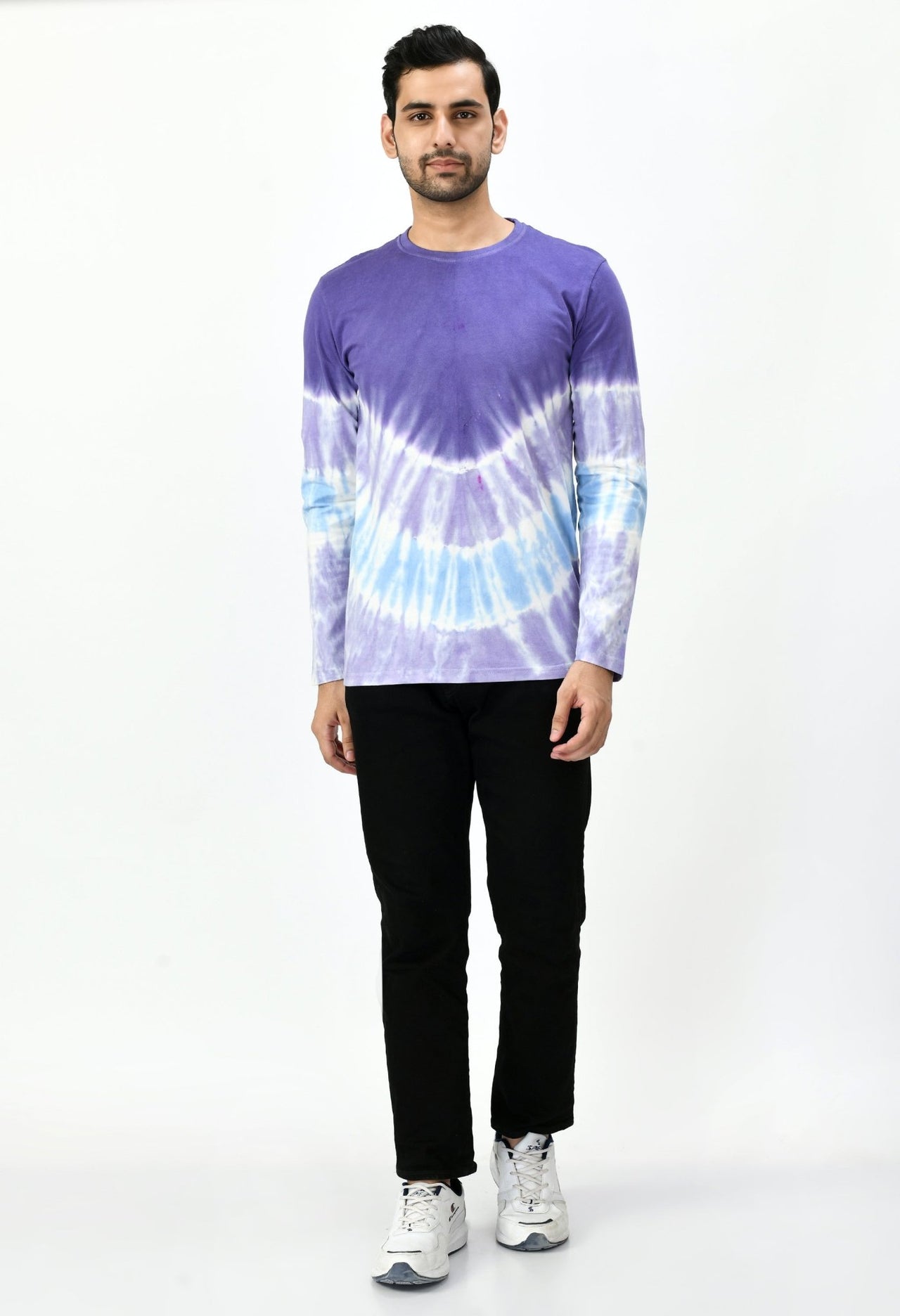 Purple & Blue Unisex Tie - Dye T-shirt - RueCollections