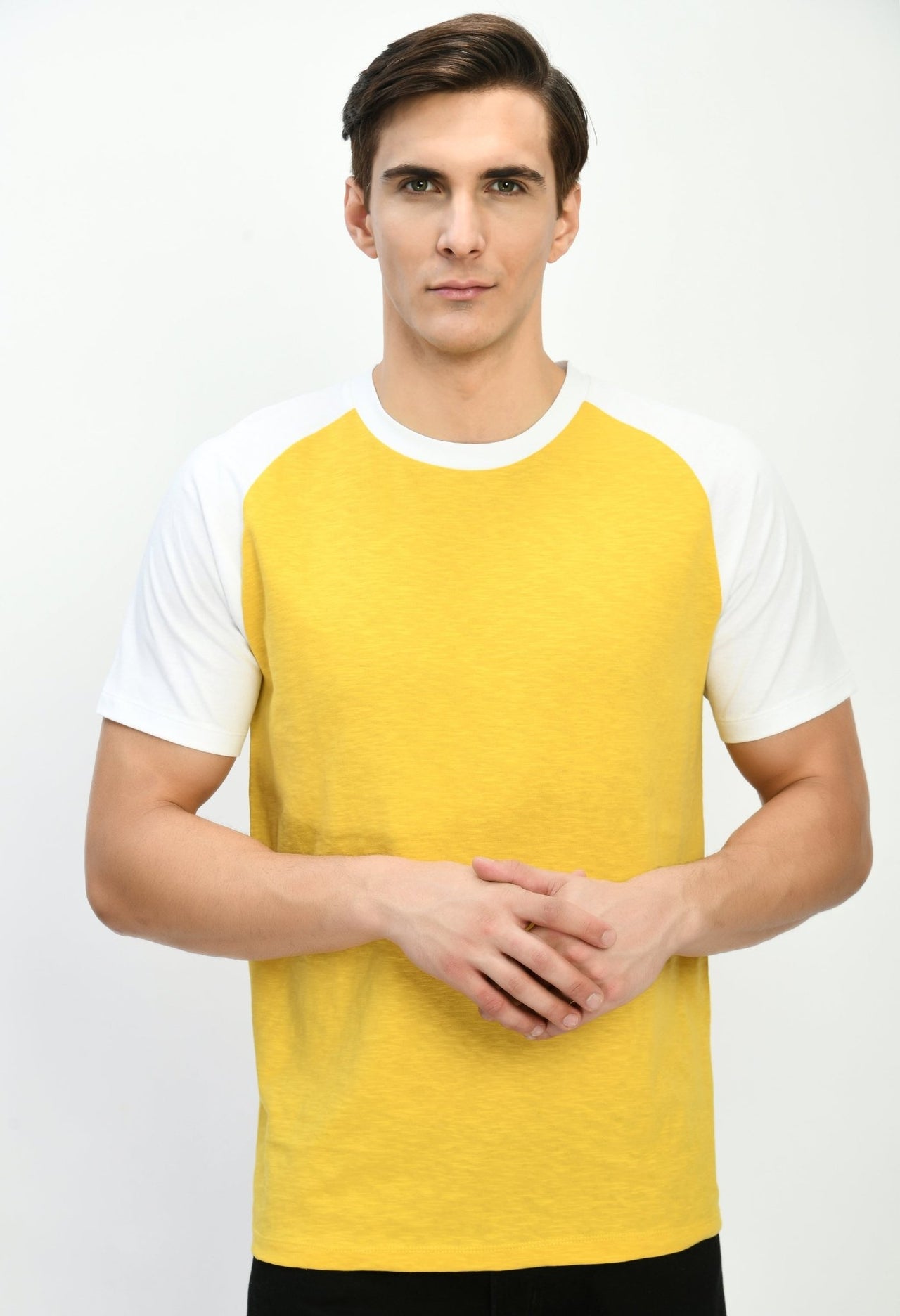 Raglan Sleeves Crew Neck T-shirt - RueCollections