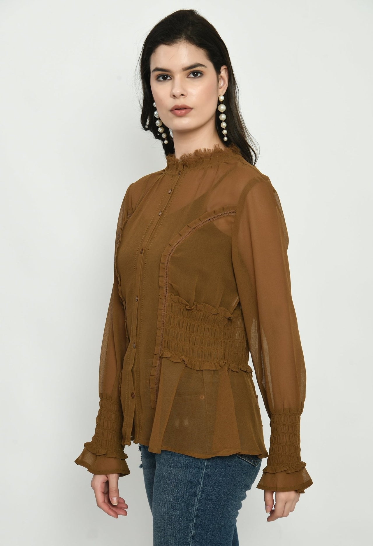 Sheer Georgette Top - RueCollections