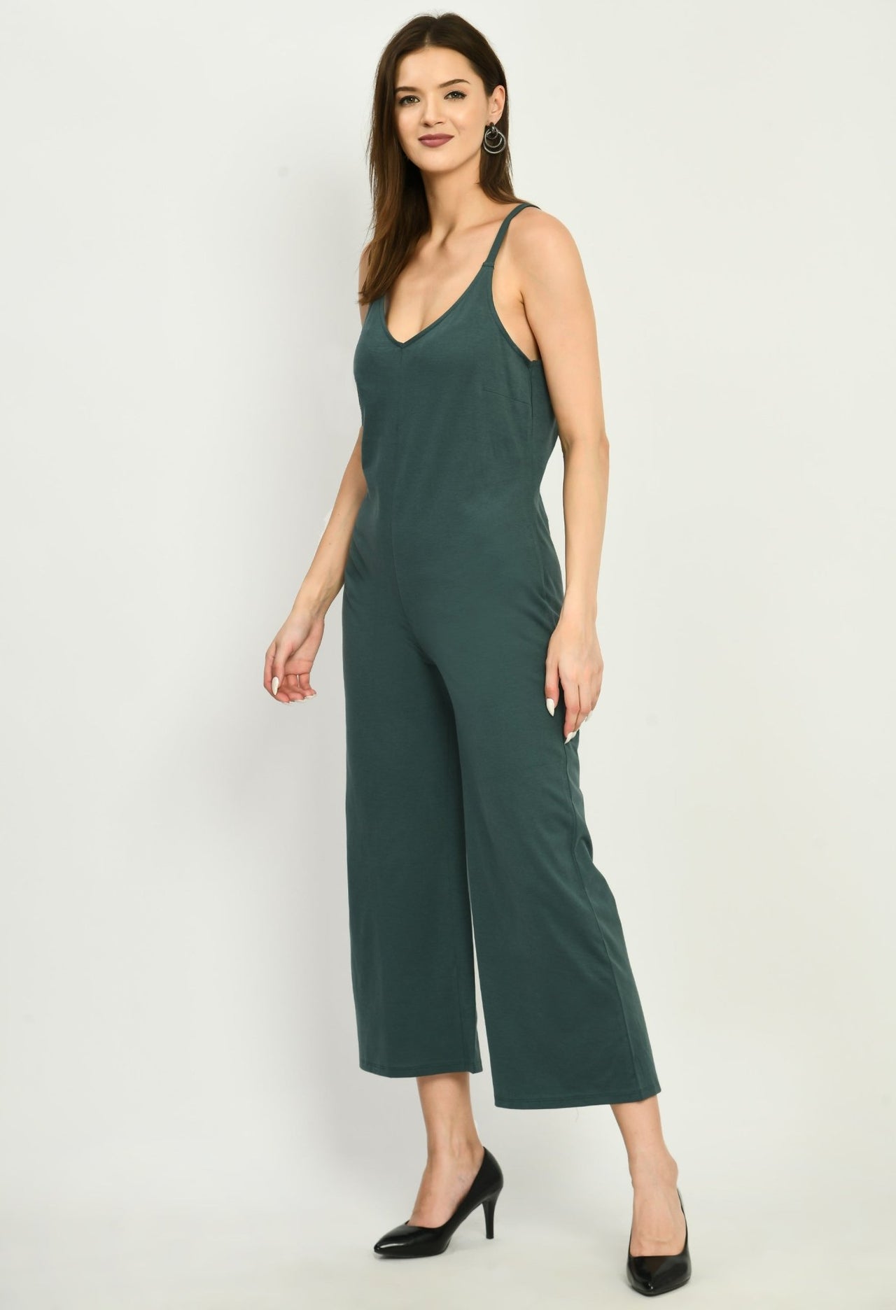 Sleeveless Basic Jumpsuit - RueCollections