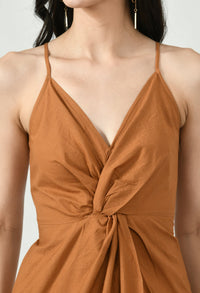 Thumbnail for Sleeveless Dress With Back Tie - RueCollections