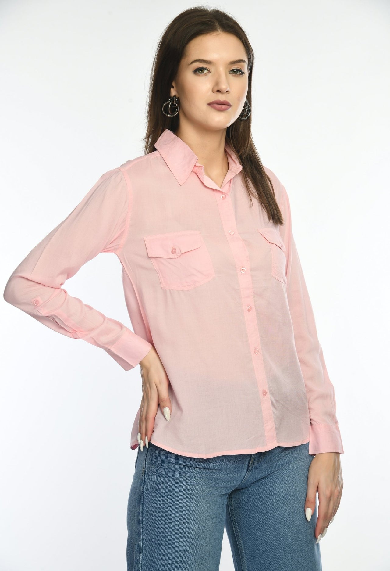 Solid Full Sleeves Shirt - RueCollections