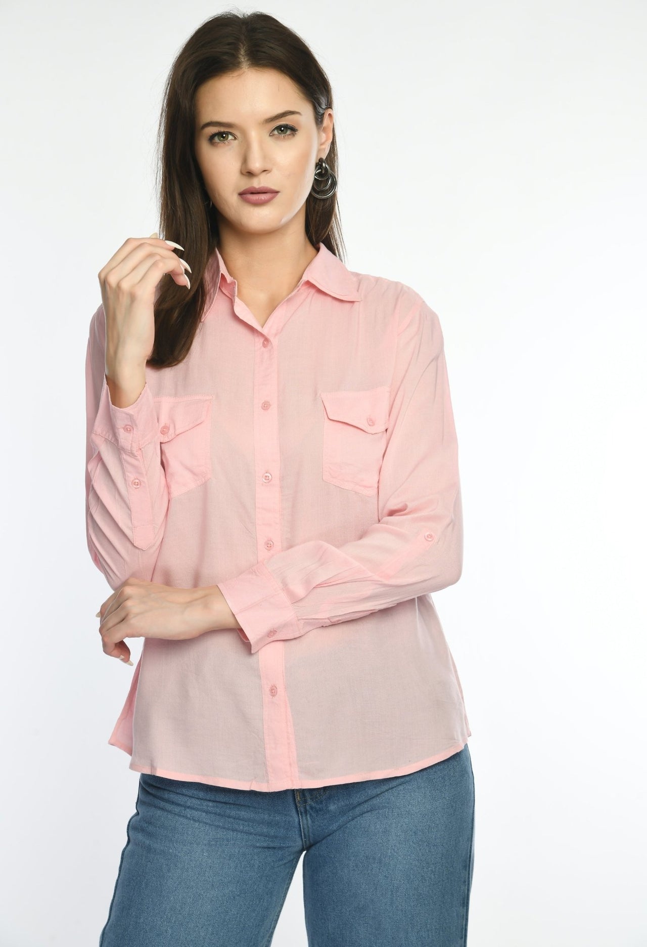 Solid Full Sleeves Shirt - RueCollections