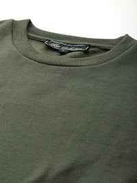 Thumbnail for Solid Olive Green Sweatshirt - RueCollections