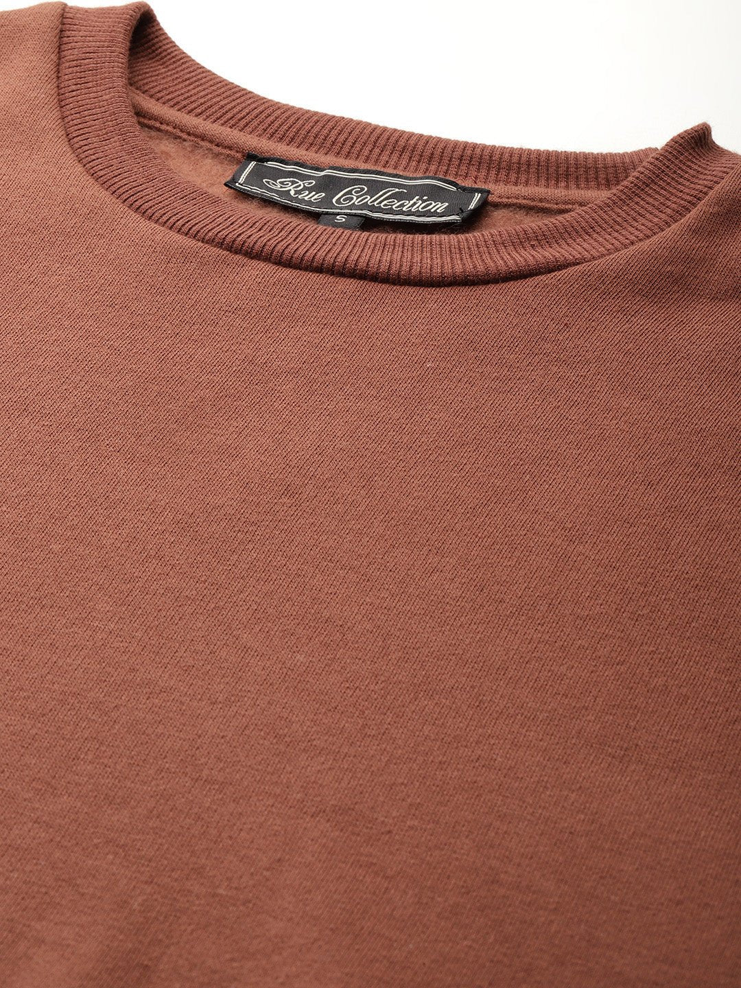 Solid Rust Sweatshirt - RueCollections